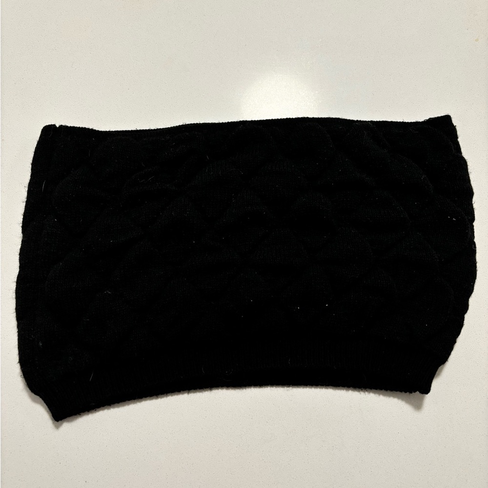 TOPSHOP Strapless Knit Crop Top - Picture 3 of 6
